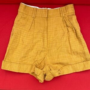 Sandro pleated, cuffed shorts